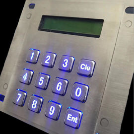 Metal Usb Numeric Keypad With Display , LED Backlit Wired Numeric Keypad