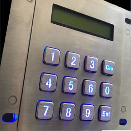 Metal Usb Numeric Keypad With Display , LED Backlit Wired Numeric Keypad