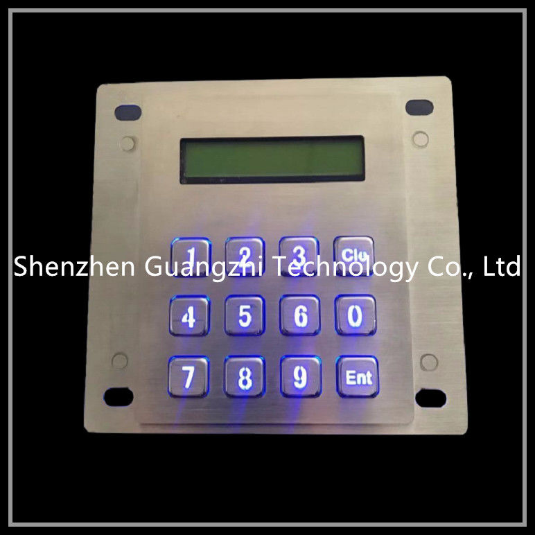 Metal Usb Numeric Keypad With Display , LED Backlit Wired Numeric Keypad